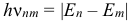 Формула Второй постулат Бора или правило частот
