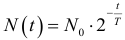 Формула Закон радиоактивного распада