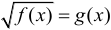 Formula Irrational equation