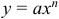 Формула степенной функции