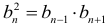 Formula The ratio between three neighboring members of a geometric progression