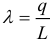 Formula linear charge density