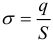 Formula Surface charge density
