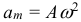 Формула для максимального ускорения при механических гармонических колебаниях