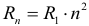 Formula Relationship of the radius in the first and other orbits in the hydrogen atom